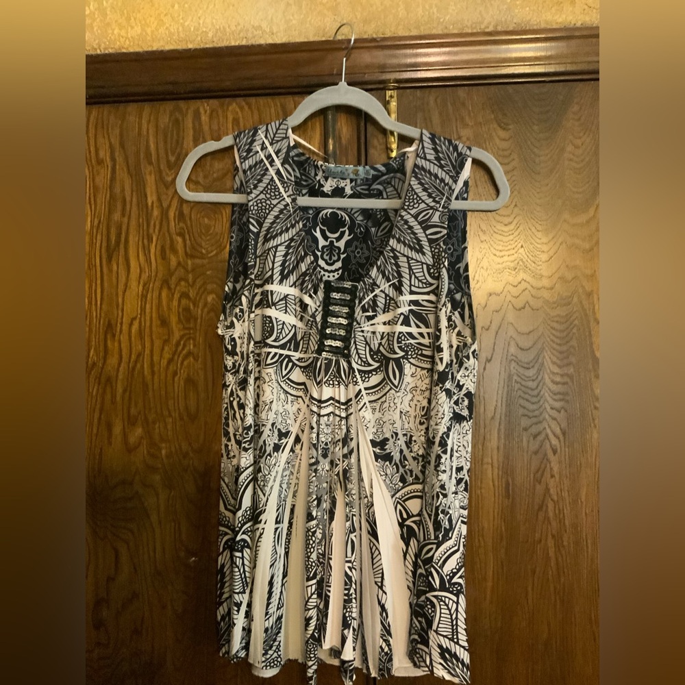 Unity World Wear Black and White Tank Top